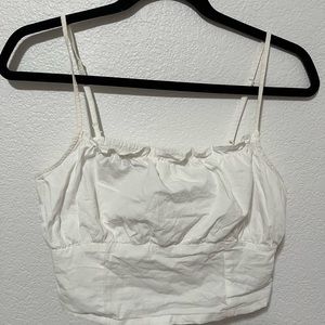 White Cami, Cinch Back, Size S